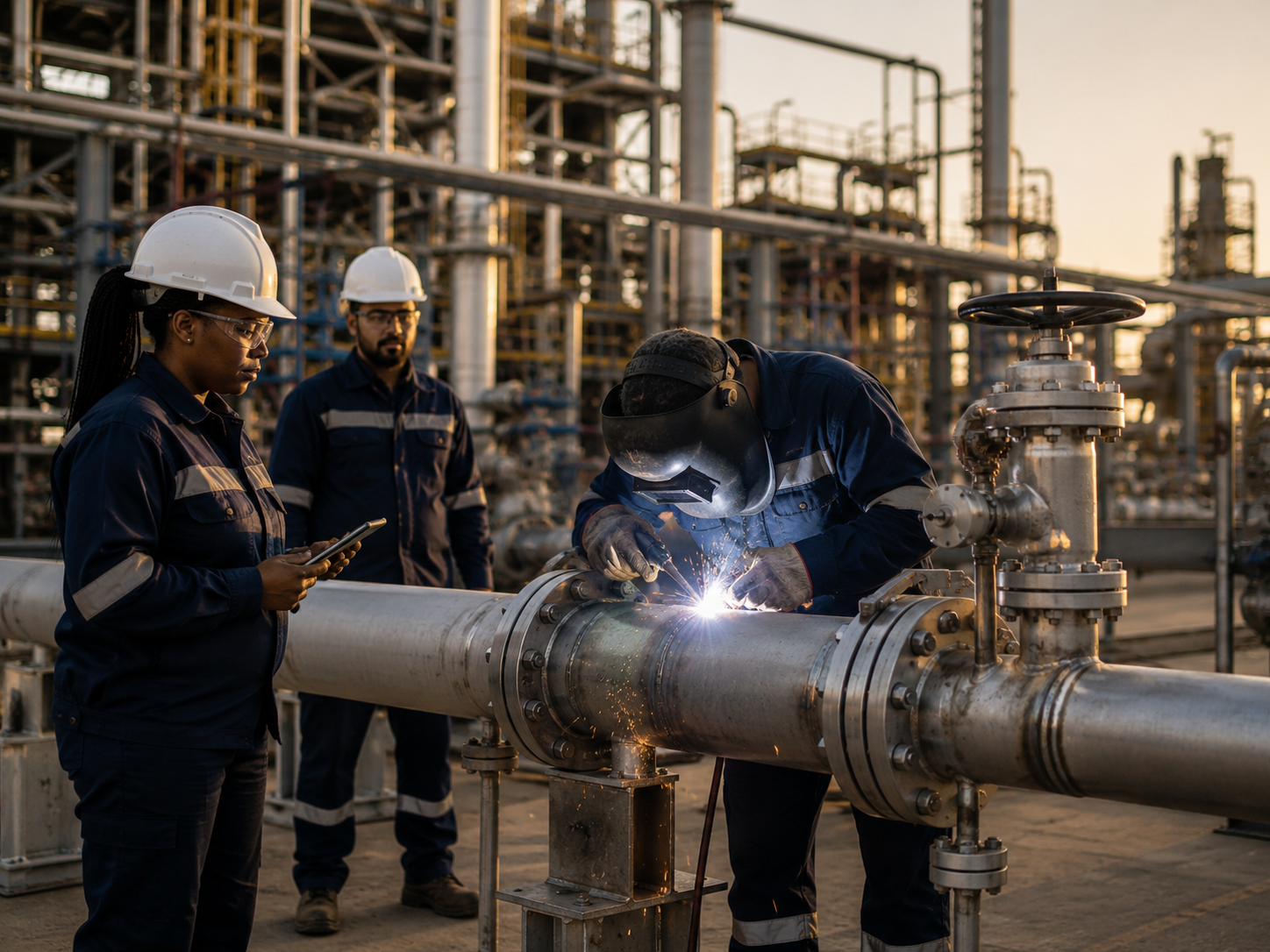 Coded welding and piping fabrication